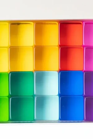Bauspiel Blokkenset Lucent Cubes 20-delig Korting
