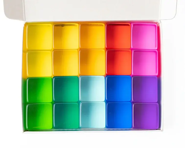Bauspiel Blokkenset Lucent Cubes 20-delig Korting