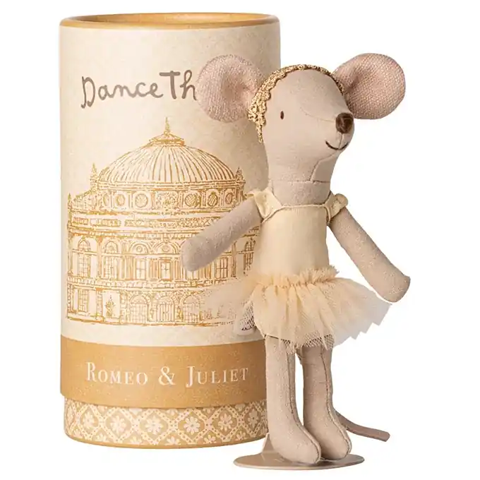 Gecertificeerd Maileg grote zus ballerina muis, Ballet dancer mouse, Big sister