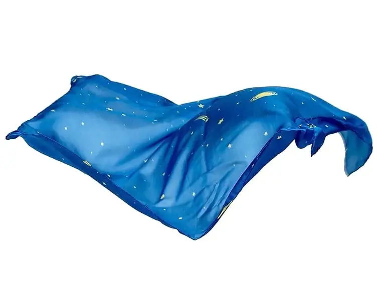 Snelle Levering Sarah's Silks Speelzijde, Enchanted Playsilk, Sterren, 89 x 89 cm