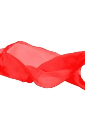 Sarah's Silks Speelzijde, Rood, 53 x 53 cm Snelle Levering