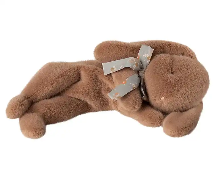 Maileg Knuffel Konijn, Sleeping Bunny plush Small, Soft Brown, 28 cm Hoge Kwaliteit