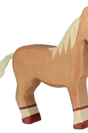 Koopje Holztiger Houten paard lichtbruin