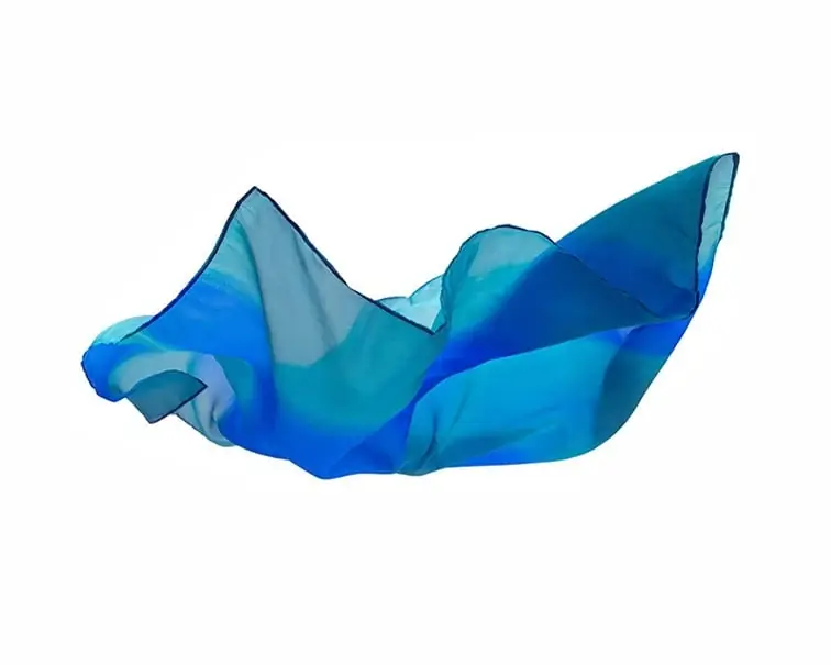 Seizoensaanbieding Sarah's Silks Speelzijde, Earth Playsilk, Ocean, 53 x 53 cm