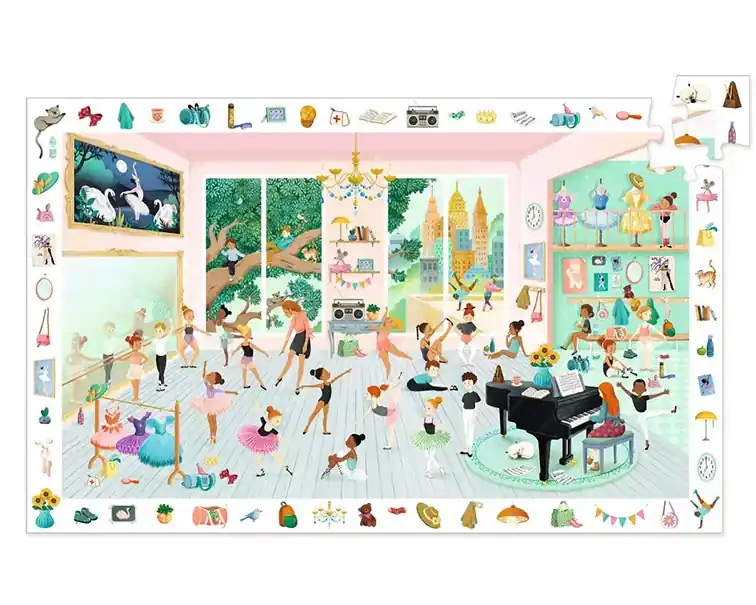 Voordeelprijs Djeco Ontdek Puzzel De Dansschool, 100 st, 61x38 cm