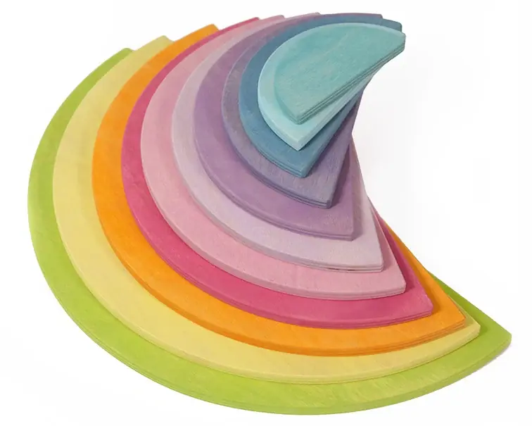Hete Deal Grimm's houten Halve Cirkels, Pastel kleuren