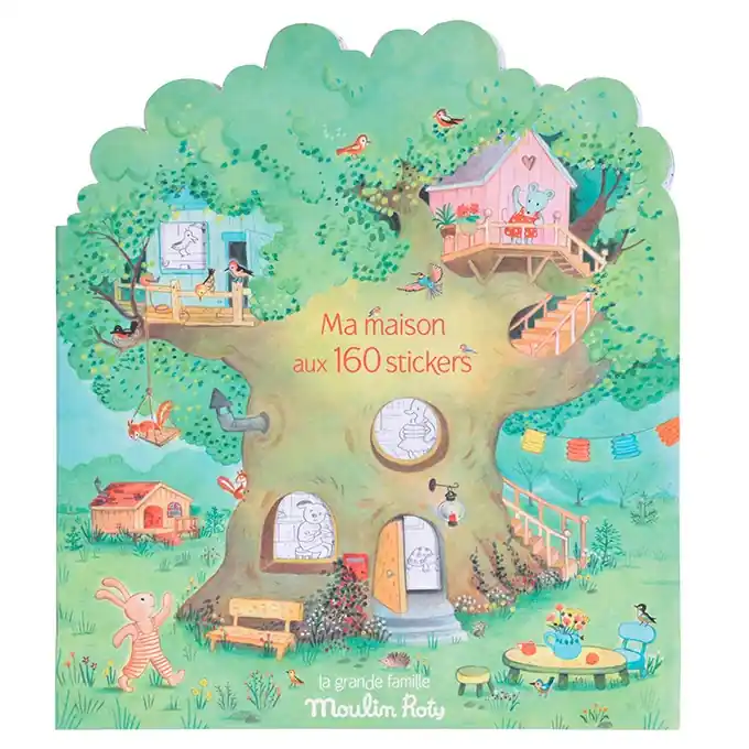 Korting Moulin Roty Kleurboek / Stickerboek, La Grande Famille