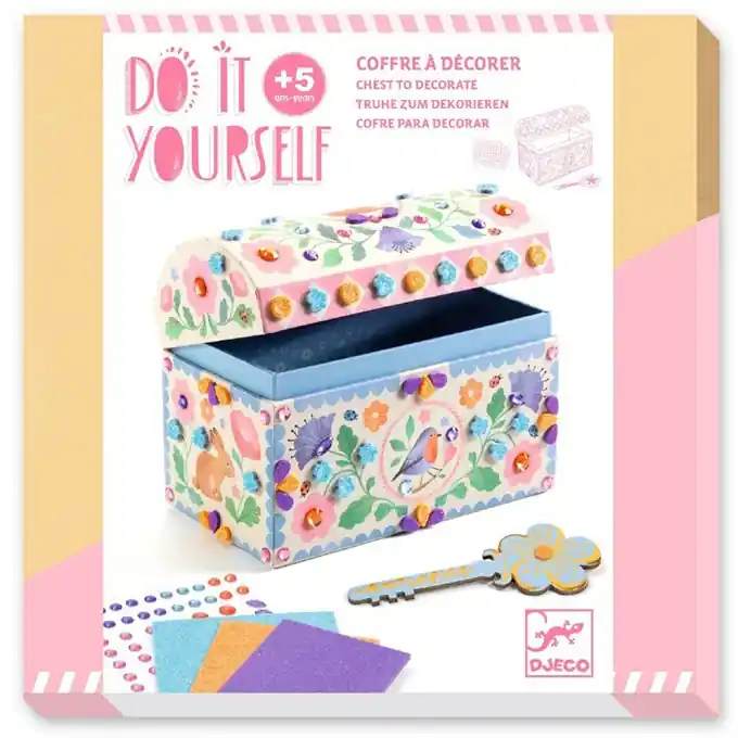 Favoriet Djeco DIY Knutselset, Schatkist 'Precious Treasure', 5+