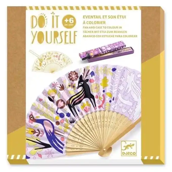Beste Prijs Djeco DIY set, Japanse Waaier, Woodland Beauty, 6+
