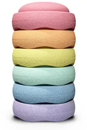 Lage Kosten Stapelstein rainbow Pastel set 6-delig