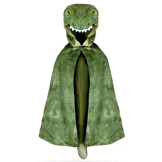 Great Pretenders, Dino Cape Tyrannosaurus Rex, T-Rex Hooded Cape, 4-5 jaar Gratis Retour