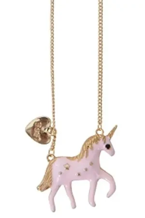 Tijdelijk Beschikbaar Great Pretenders, Eenhoorn Ketting Goud / Roze