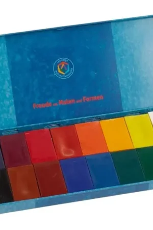 Meest Verkocht Stockmar Bijenwaskrijtjes, blokjes 16 kleuren in blikje