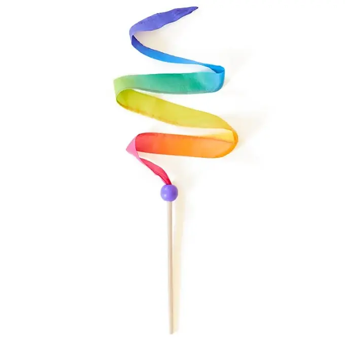 Betrouwbaar Sarah's Silks Zijde Speellint Regenboog, klein