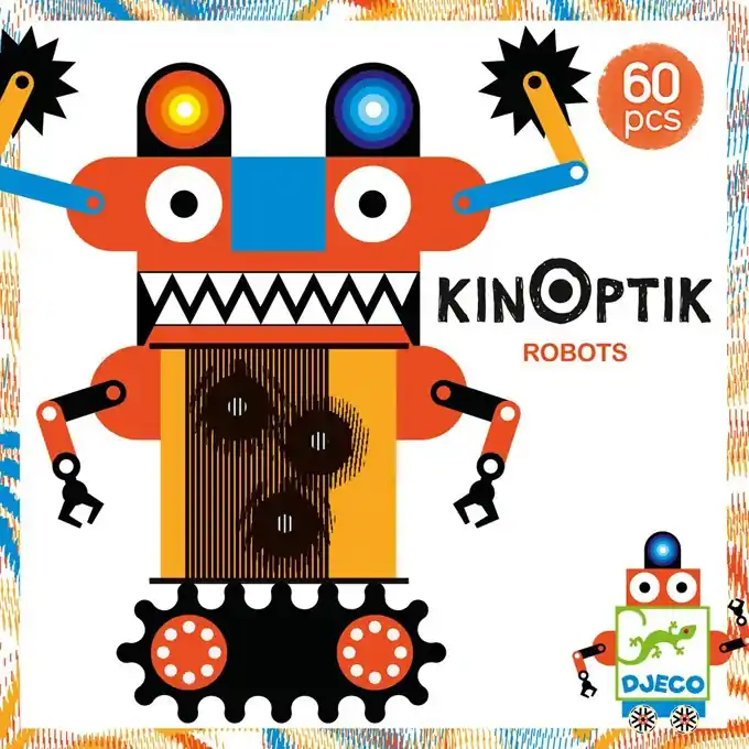 Nieuw Djeco KINOPTIK Bouw en Animatie Set, Robots