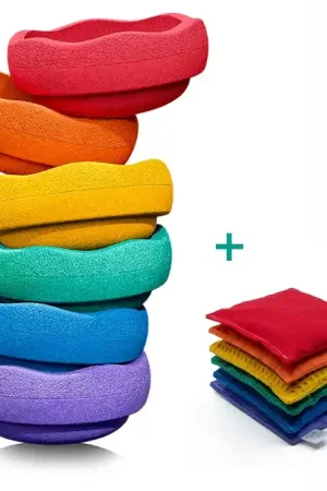 Rechtstreeks Van De Fabrikant Stapelstein rainbow set plus Pittenzakjes