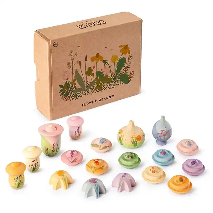Weekendaanbieding Grapat Houten Bloemenweide, Flower Meadow, 18 stuks