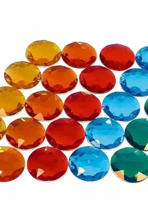 Gecertificeerd Bauspiel Reuze Glitterstenen, 5 cm, 25 stuks