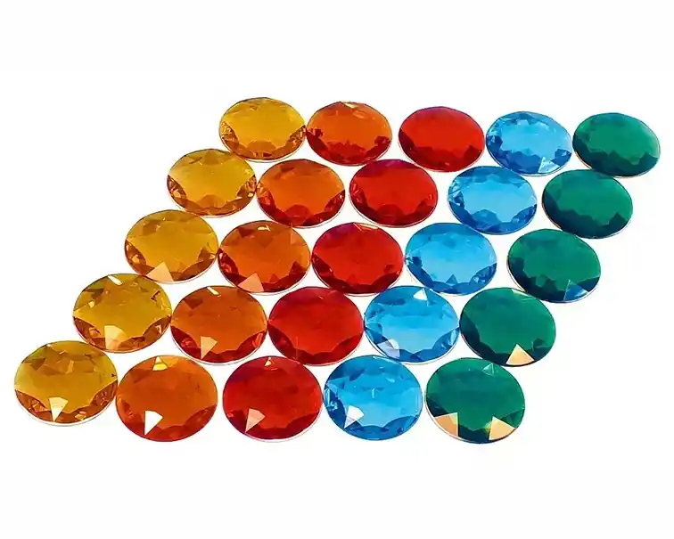 Gecertificeerd Bauspiel Reuze Glitterstenen, 5 cm, 25 stuks