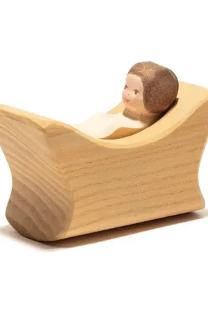 Lage Prijs Ostheimer Houten Baby in Wieg, 2-delig