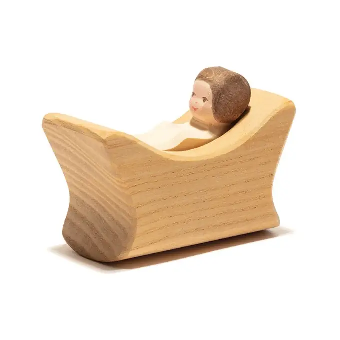 Lage Prijs Ostheimer Houten Baby in Wieg, 2-delig