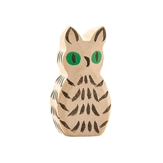 Koop Online Ostheimer Houten vogel Uil wit