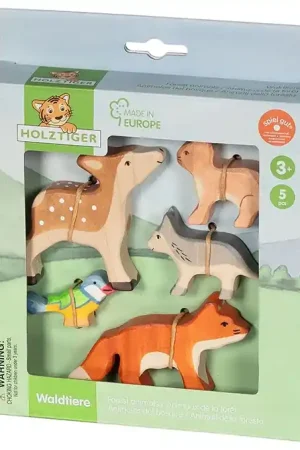 Holztiger Houten Bosdieren Set Aanbieding