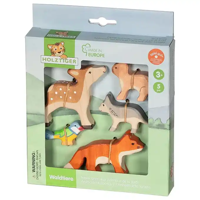 Holztiger Houten Bosdieren Set Aanbieding