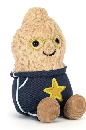 Beste Prijs Jellycat Knuffel Pinda, Amuseables Peanut Star Student Outfit, 15cm