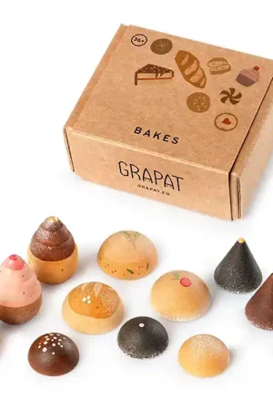 Betaalbaar Grapat Houten Gebakjes, Bakes, 12 stuks