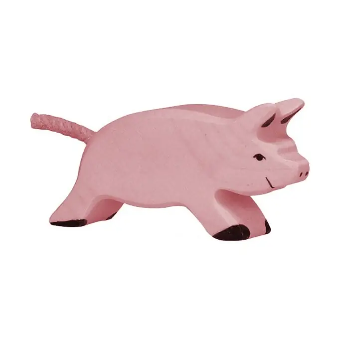 Holztiger Houten Big lopend roze Laatste Versie