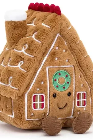 Tijdelijk Beschikbaar Jellycat Knuffel Koekhuisje, Amuseables Gingerbread House, 22cm