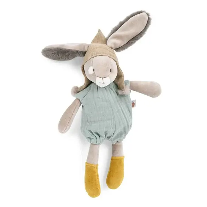 Fabrieksprijs Moulin Roty Knuffel Konijn Klein Salie 30cm, 'Trois Petits Lapins'
