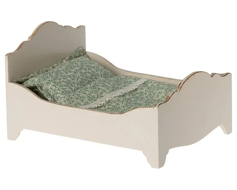 Maileg Houten bed voor muizen, Wooden bed, Mouse Hoge Kwaliteit