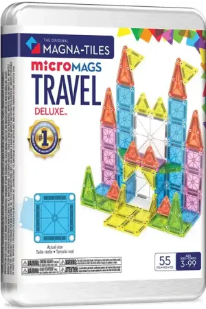 Beperkte Voorraad Magna-Tiles Magnetische tegels micromags travel set Deluxe 55-delig