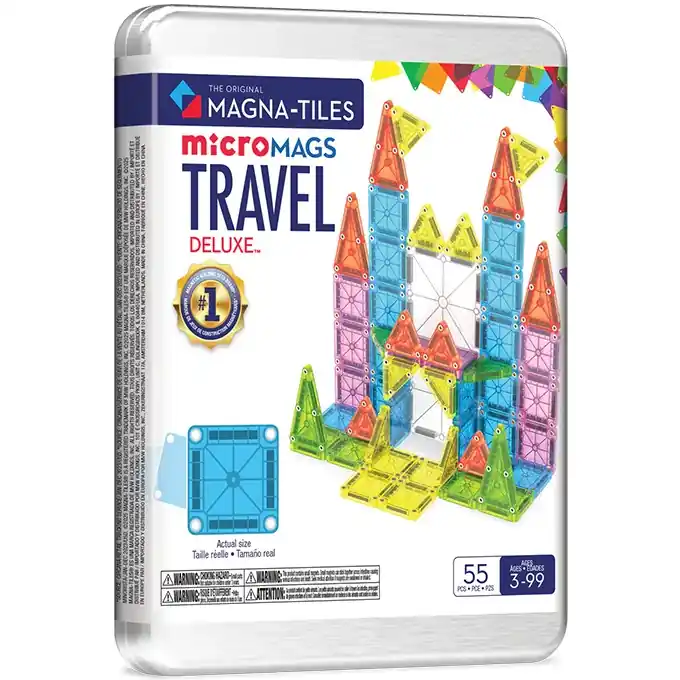 Beperkte Voorraad Magna-Tiles Magnetische tegels micromags travel set Deluxe 55-delig