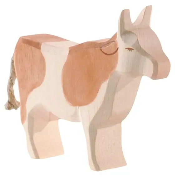 Ostheimer Houten Koe bruin gevlekt Speciale Aanbieding