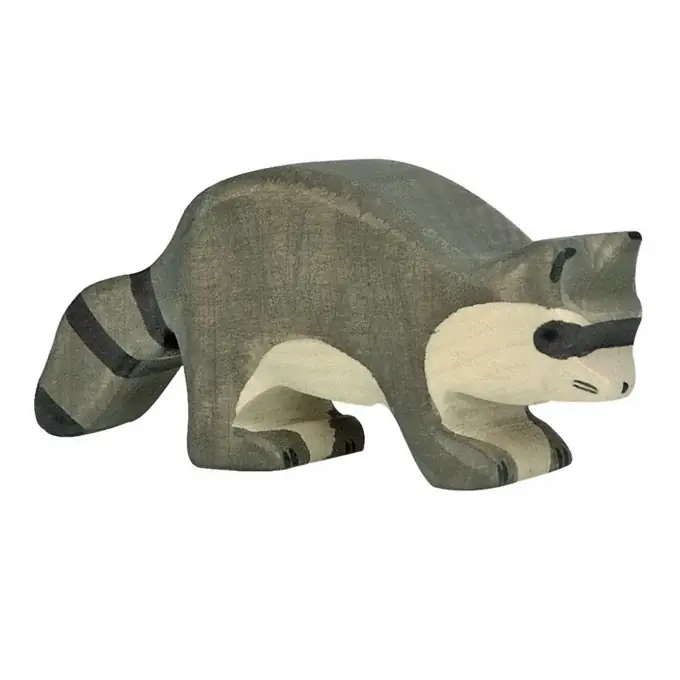 Premium Holztiger Houten Wasbeer