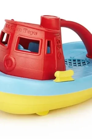 Lage Prijs Green Toys Sleepboot Tugboat rood