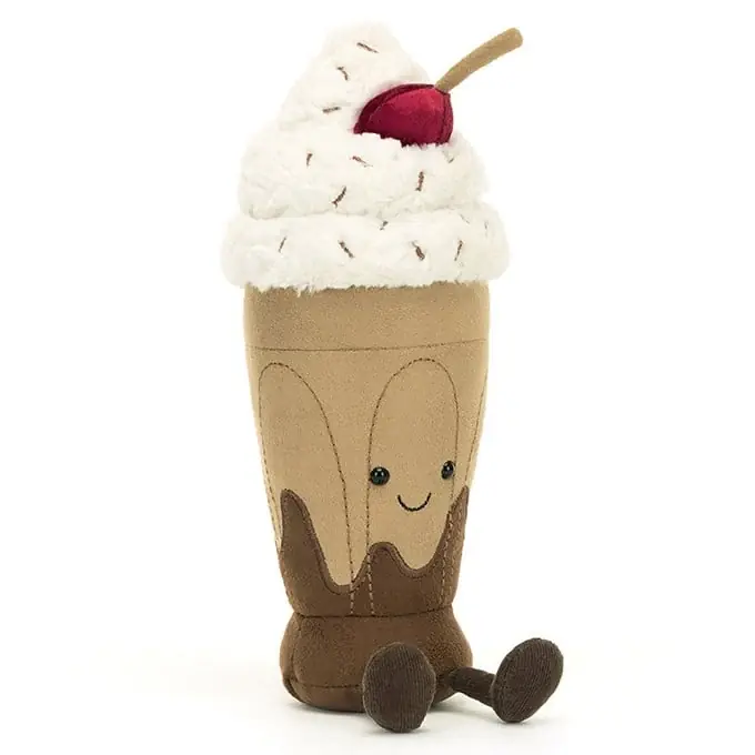 Koop Online Jellycat Knuffel Milkshake, Amuseables Marin Chocolate Milkshake, 27cm