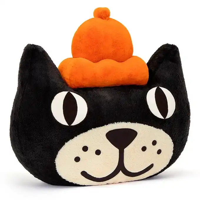 Jellycat Knuffel/Kussen Kat, Jellycat Head Giant, 62cm Koopje