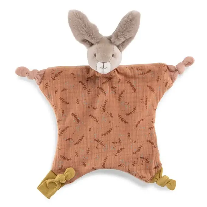 Koopje Moulin Roty Knuffeldoekje Konijn Terra, 'Trois Petits Lapins'