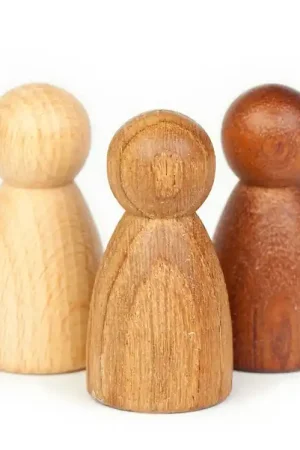 Actieprijs Grapat 3 Houten Nins poppetjes