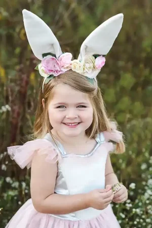 Superprijs Great Pretenders, Jurk Konijntje met haarband, Woodland Bunny Dress, 5-6 jaar