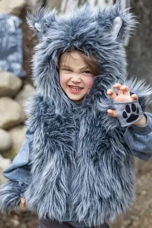 Veilige Betaling Great Pretenders, Big Bad Wolf Vest met pootjes, 3-4 jaar