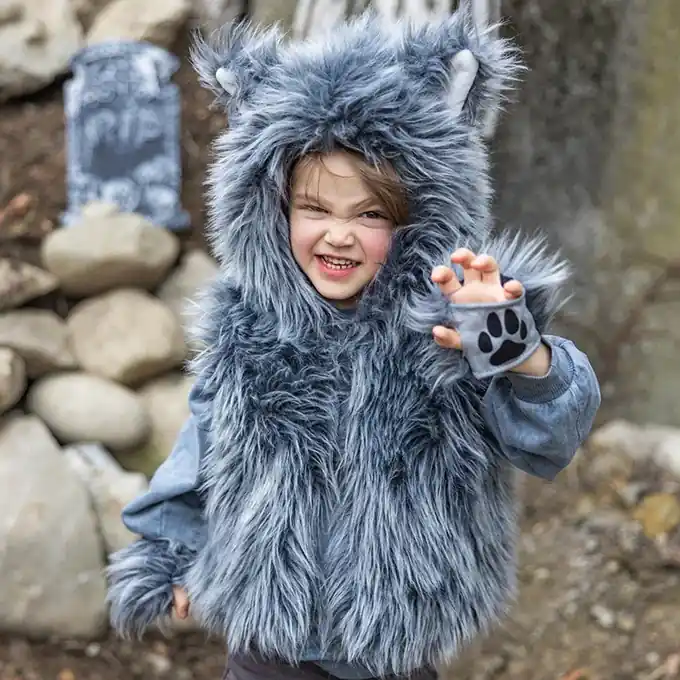 Veilige Betaling Great Pretenders, Big Bad Wolf Vest met pootjes, 3-4 jaar
