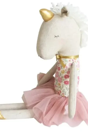 Shop Nu Alimrose Knuffel Eenhoorn, Yvette Unicorn, Rose Garden, 43 cm