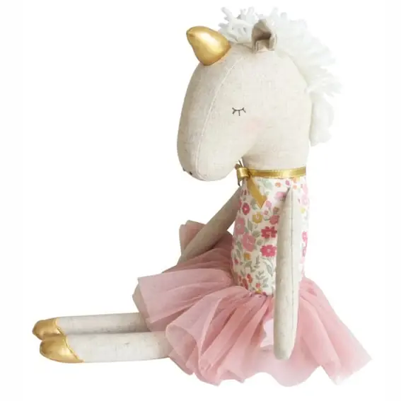 Shop Nu Alimrose Knuffel Eenhoorn, Yvette Unicorn, Rose Garden, 43 cm