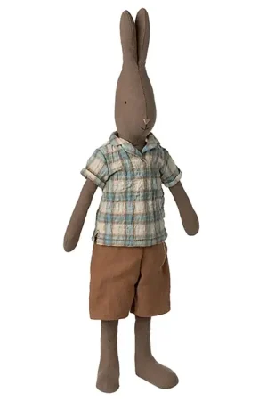 Actieprijs Maileg Rabbit Size 3, Brown - Shirt and shorts, 47 cm
