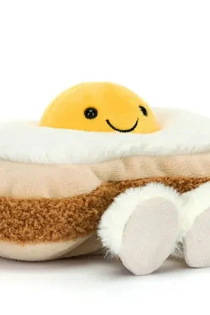 Jellycat Knuffel Ei op Toast, Amuseables Egglantine Egg on Toast, 16cm Merkproduct